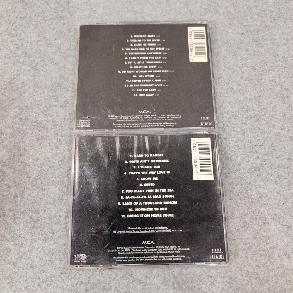 The Commitments & Vol 2 Original Motion Picture Soundtrack CD Lot MCA Records - Picture 2 of 2